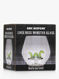 Bar Bespoke Loch Ness Monster clear glass tumbler 400ml - British product