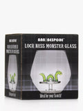 Bar Bespoke Loch Ness Monster clear glass tumbler 400ml - British product