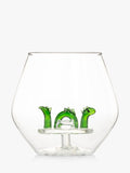 Bar Bespoke Loch Ness Monster clear glass tumbler 400ml - British product