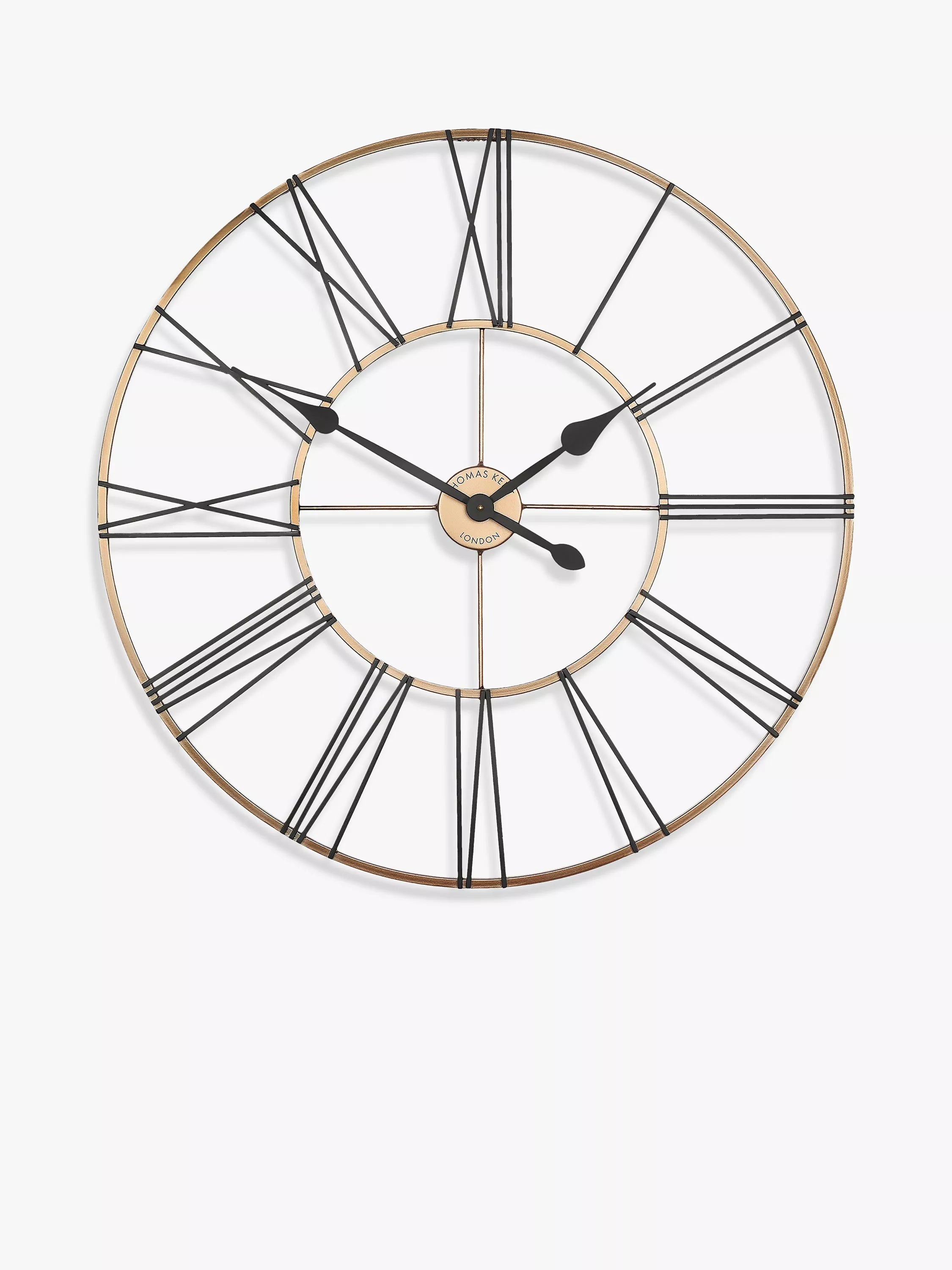 Thomas Kent Summerhouse skeleton wall clock 80cm, imported from the UK