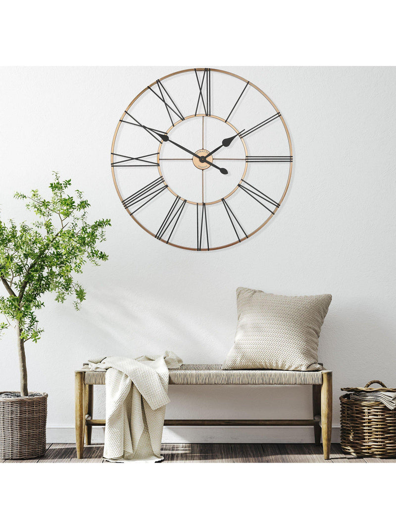 Thomas Kent Summerhouse skeleton wall clock 80cm, imported from the UK