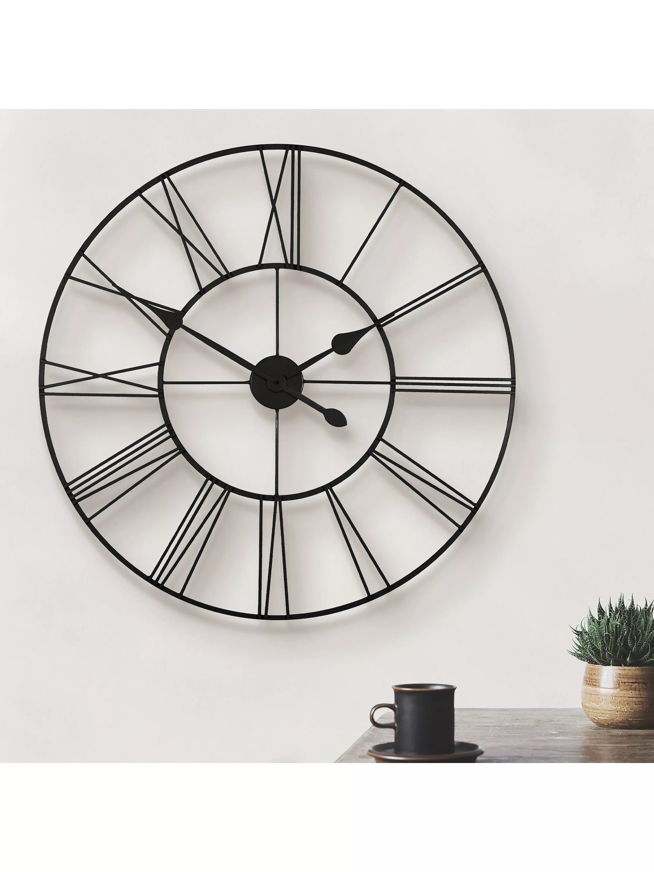 Thomas Kent skeleton wall clock 80cm - British product