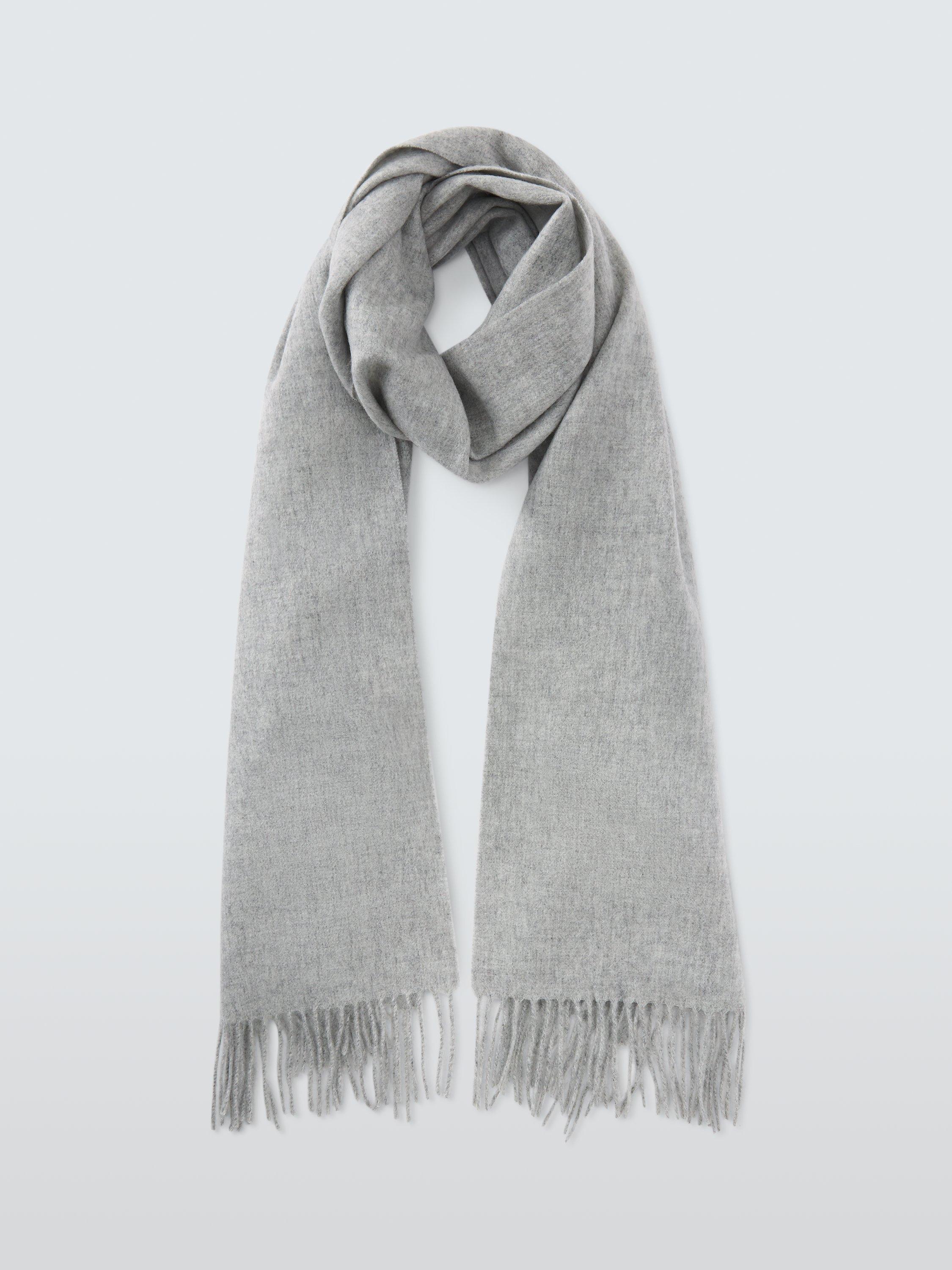 Bufanda de lana John Lewis, lisa, rectangular, 50.5 x 198 cm - Producto británico