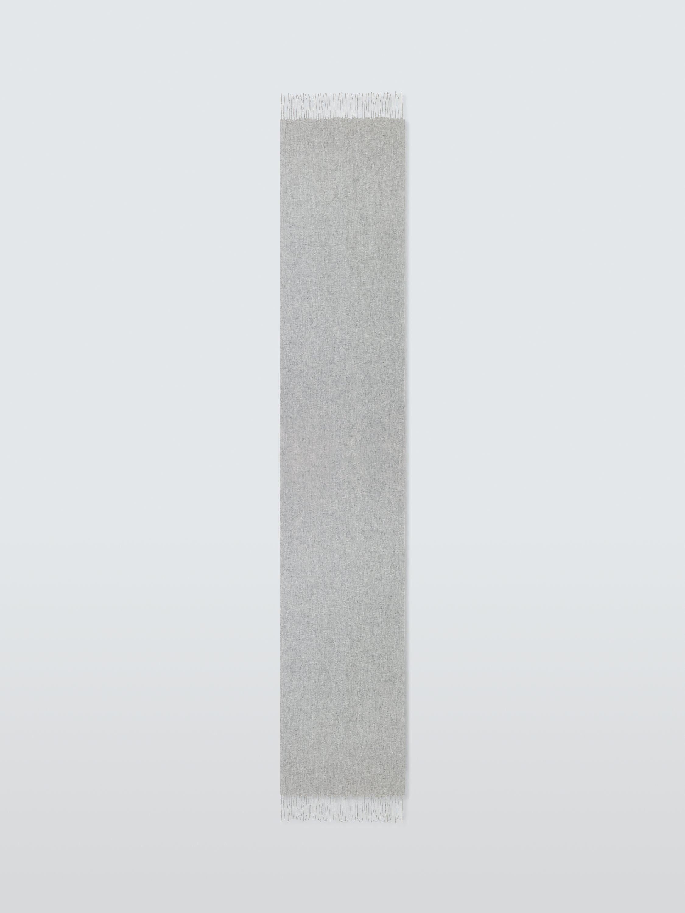 Bufanda de lana John Lewis, lisa, rectangular, 50.5 x 198 cm - Producto británico