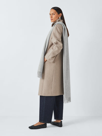 John Lewis Blanket Ullskjerf Ensfarvet Rektangulært 50,5 x 198cm