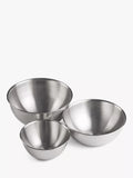 John Lewis nesting mixing bowls set of three, imported from the UK