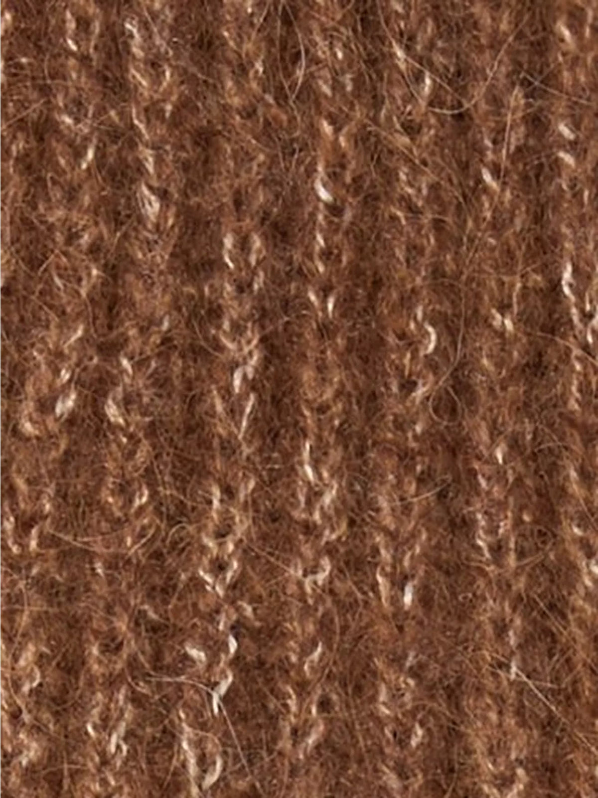 John Lewis Alpaca Wool Blend Fluffy Rib Knit Beanie Hat