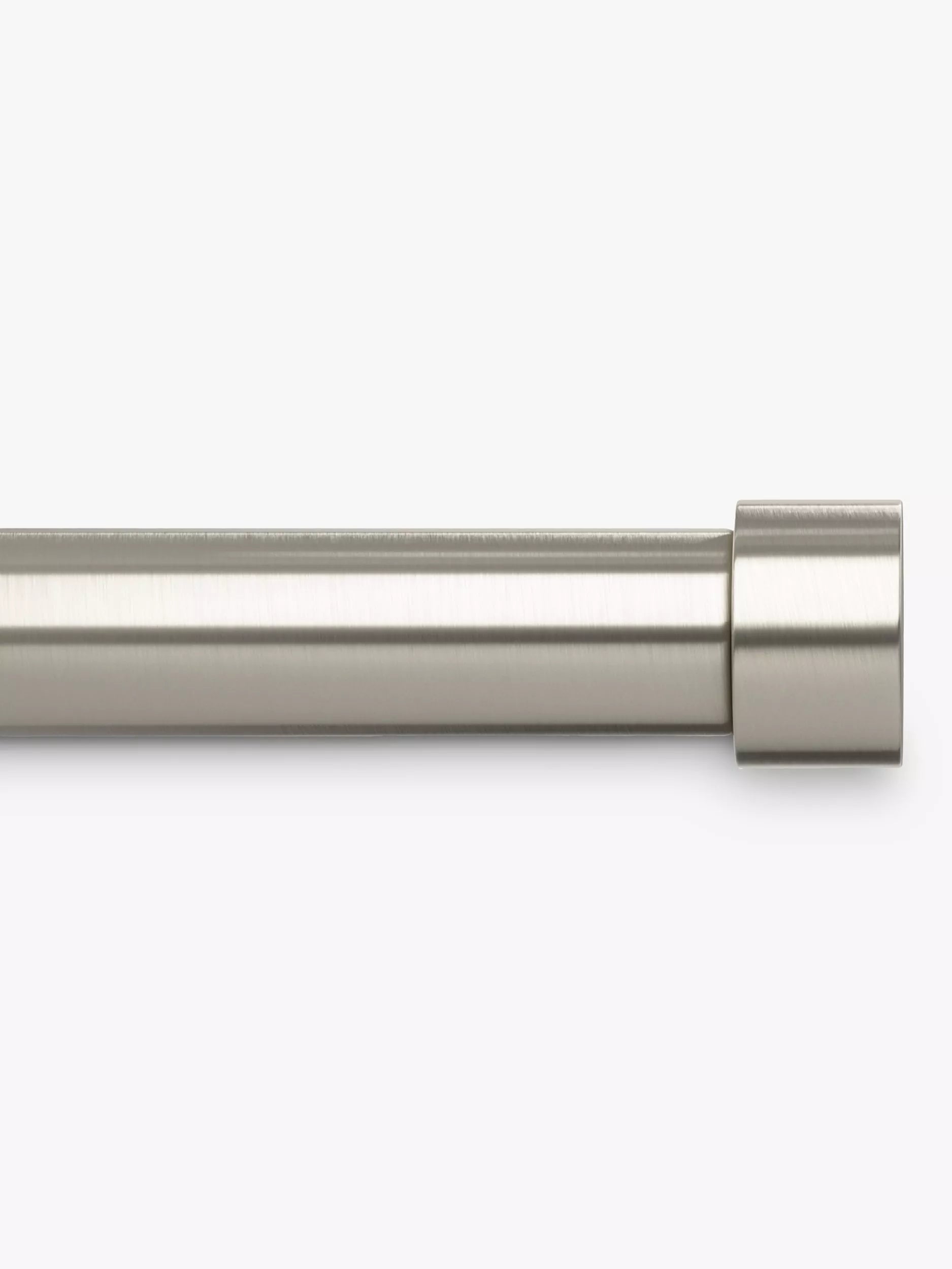 Umbra Cappa expandable single curtain rod 25mm nickel, UK version