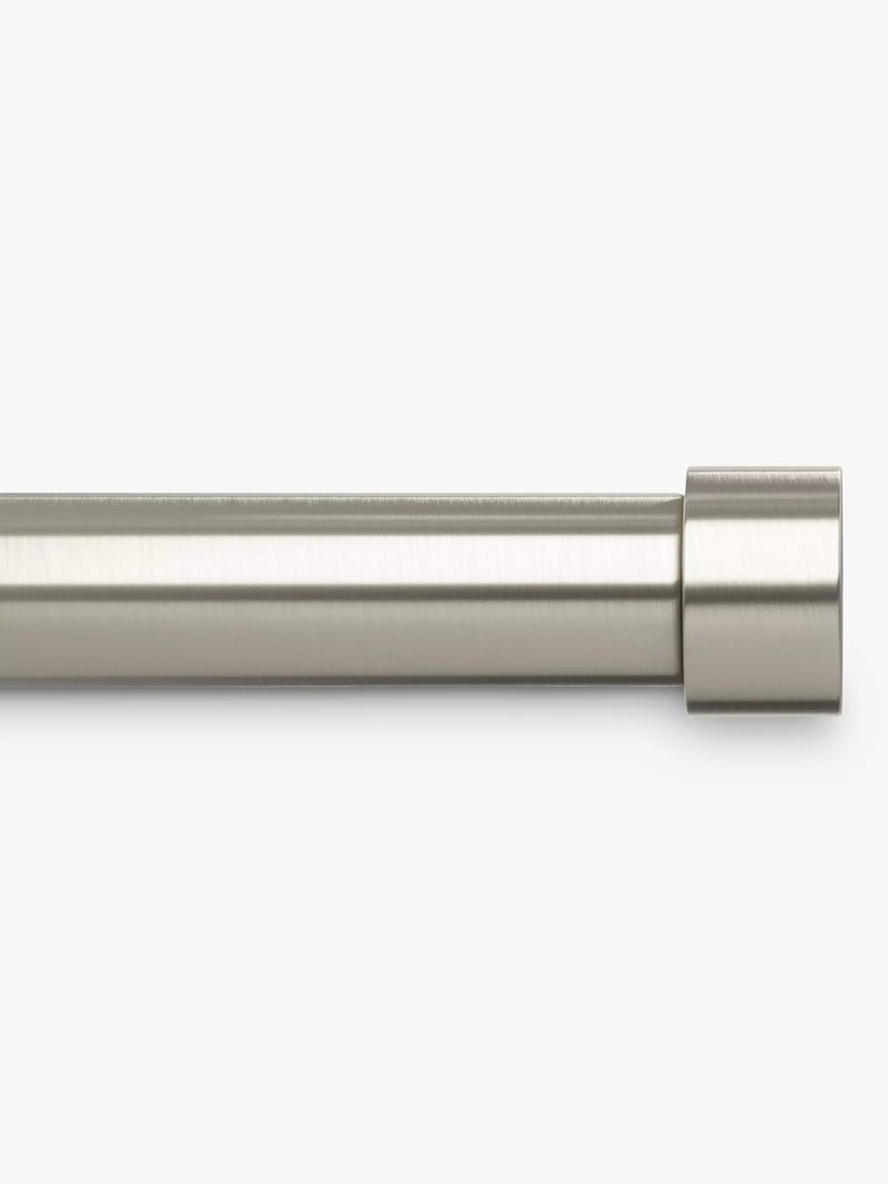 Umbra Cappa expandable single curtain rod 25mm nickel, UK version