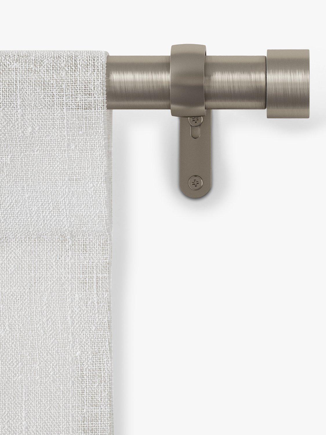 Umbra Cappa expandable single curtain rod 25mm nickel, UK version