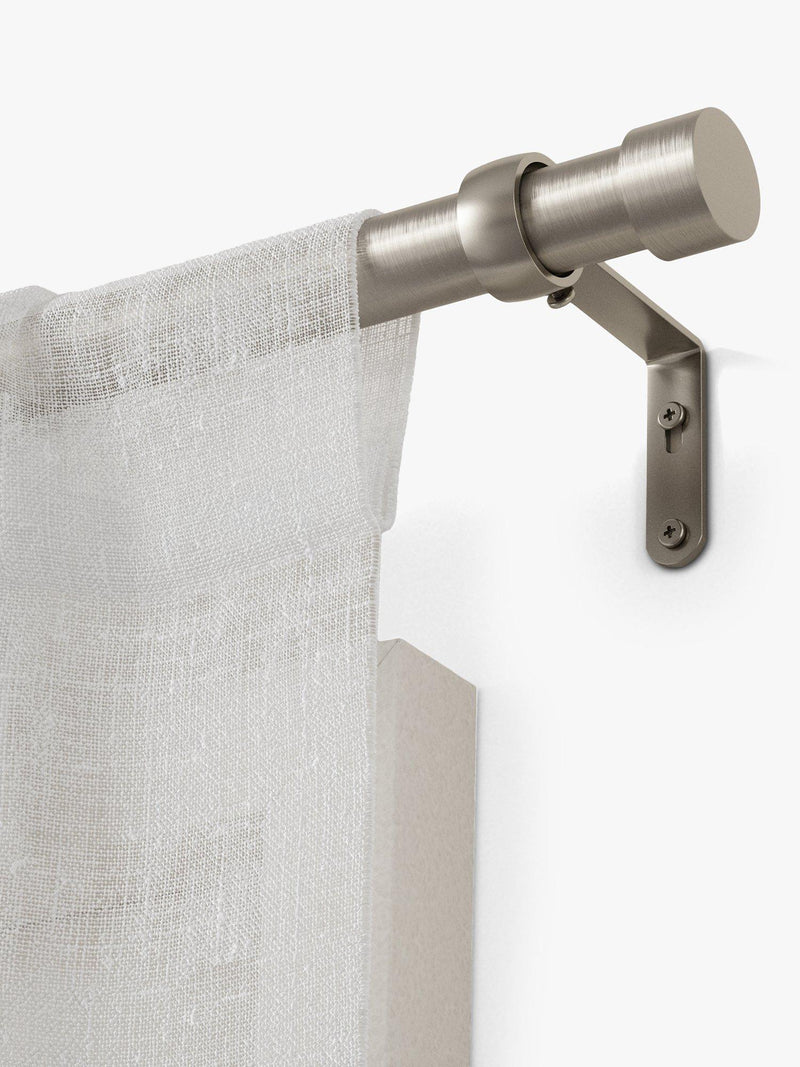 Umbra Cappa expandable single curtain rod 25mm nickel, UK version