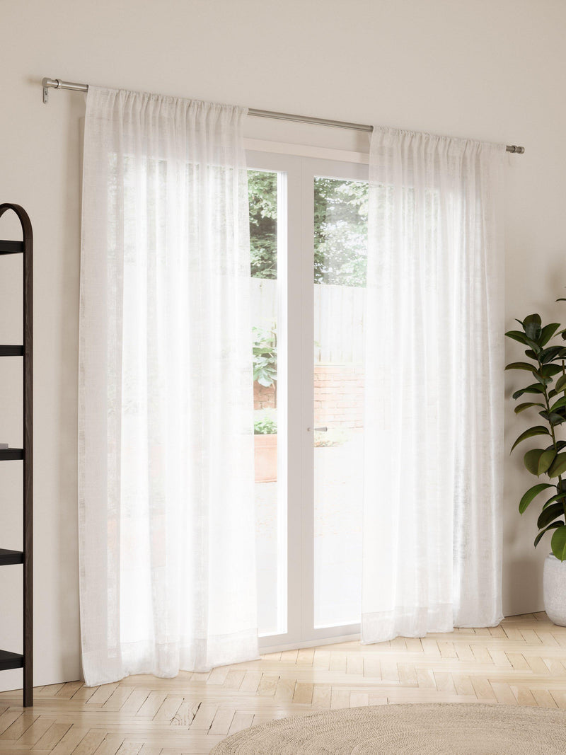 Umbra Cappa expandable single curtain rod 25mm nickel, UK version