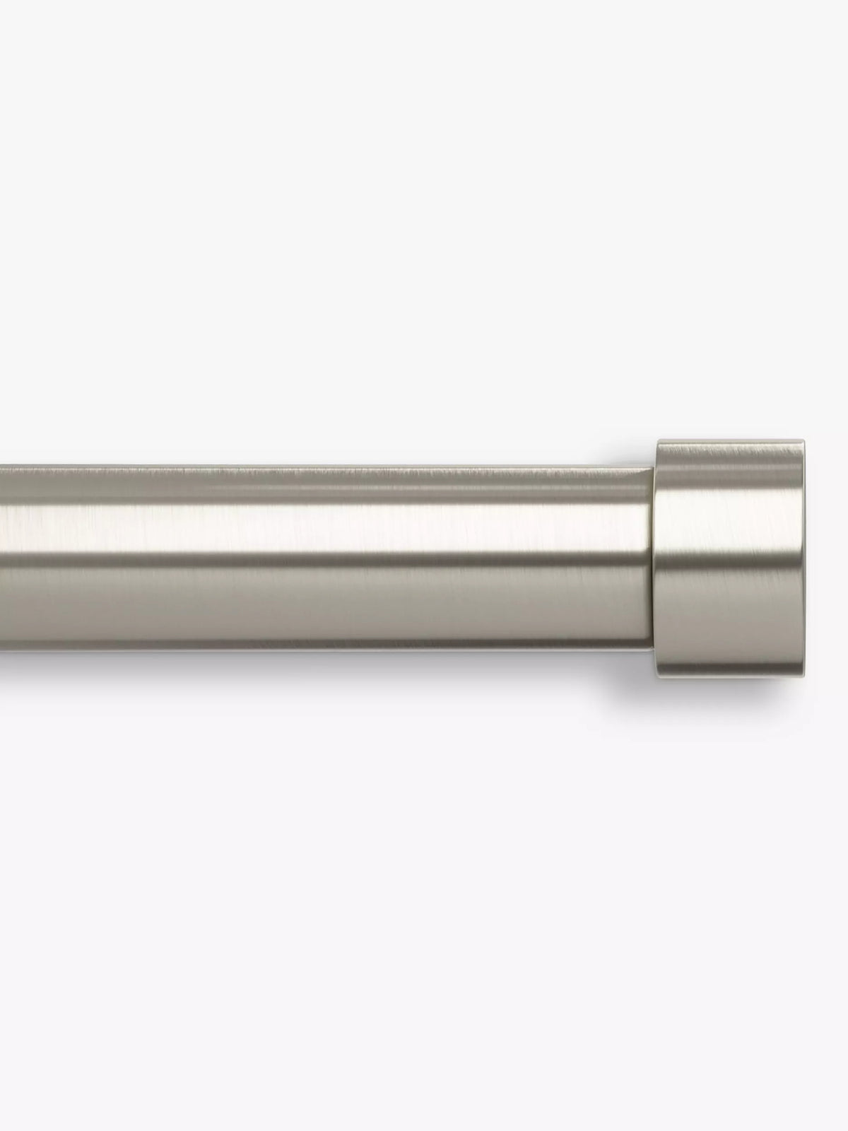 Umbra Cappa Expandable Single Curtain Rod, Nickel, 25mm Diameter