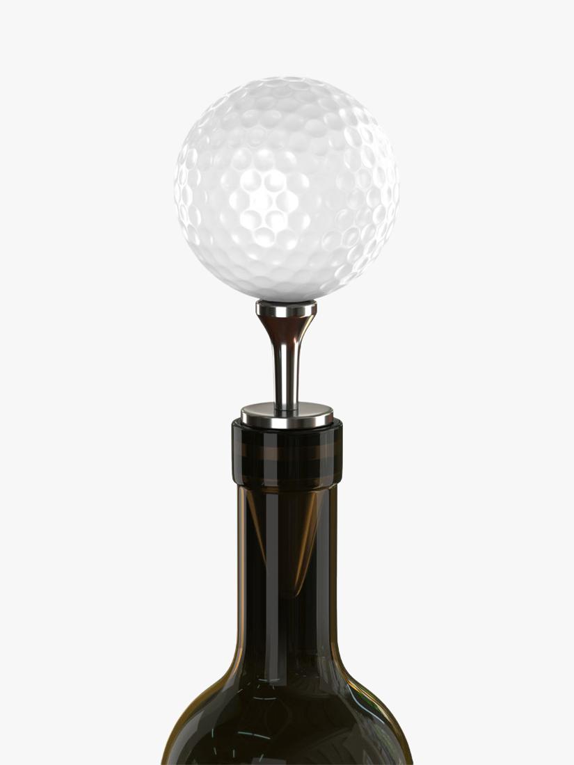 Uberstar golf ball wine bottle stopper white (British brand)
