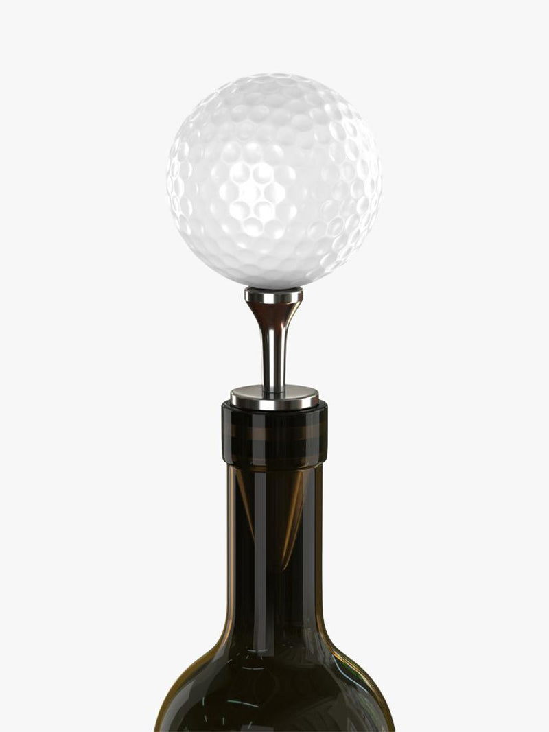 Uberstar golf ball wine bottle stopper white (British brand)