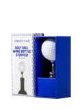 Uberstar golf ball wine bottle stopper white (British brand)