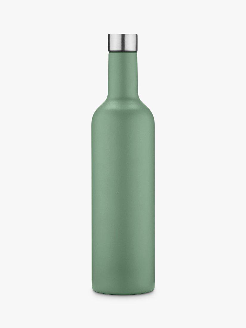 Uberstar insulated stainless steel travel wine bottle in Sage Green, 750ml (British brand)