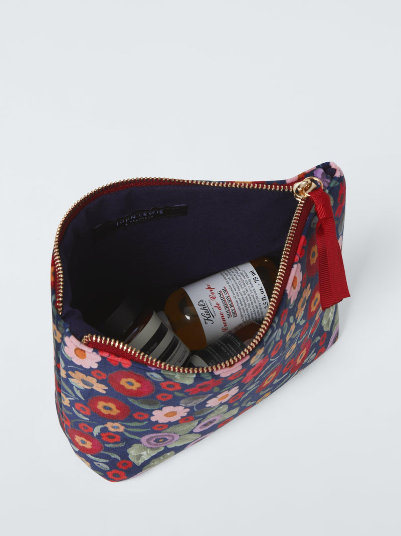 John Lewis floral print pouch bag with archive-inspired design, UK version