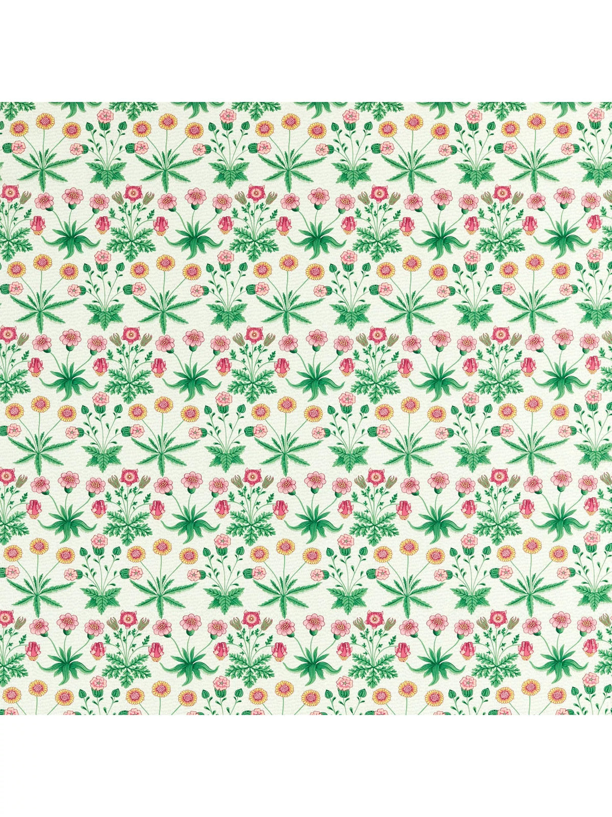 Morris & Co Daisy furnishing fabric Strawberry Fields 138cm - British product