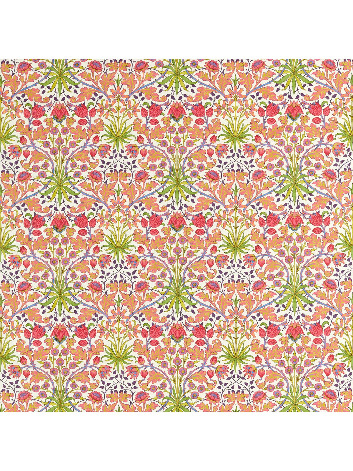 Morris & Co. Hyacinth furnishing fabric Cosmo Pink, UK version