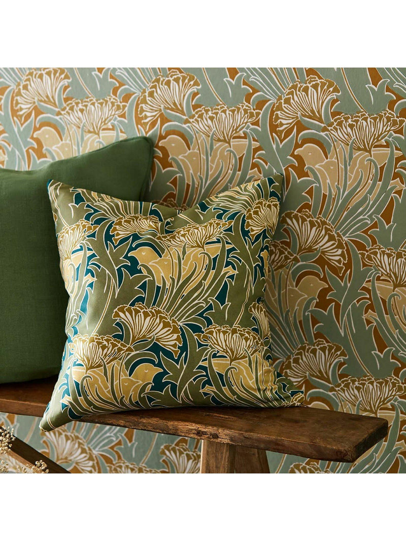 Morris & Co Spitzenblume Baumwollstoff 138,5 cm - Britisches Produkt