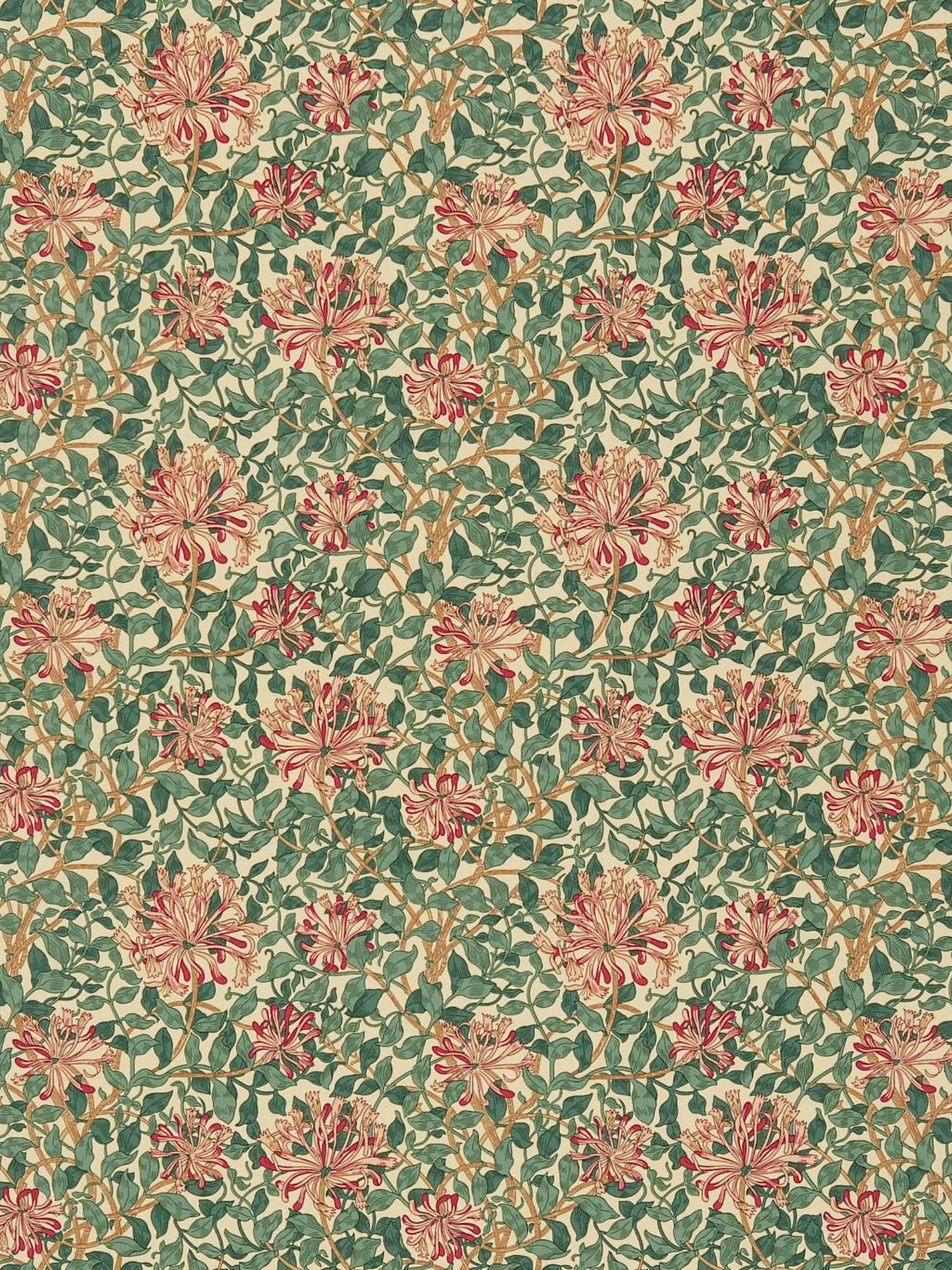 Morris & Co. Honeysuckle Furnishing Fabric