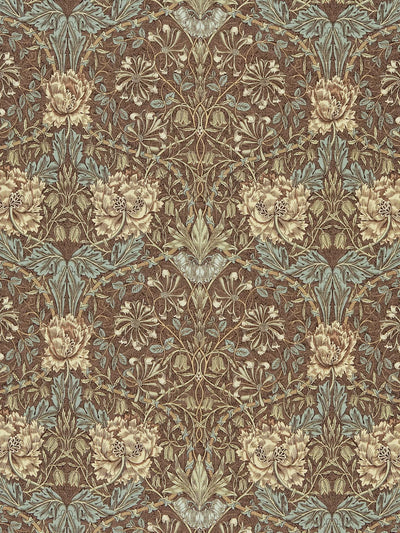 John Lewis Morris & Co. Honeysuckle & Tulip Furnishing Fabric 137cm- Buy online at McGrocer