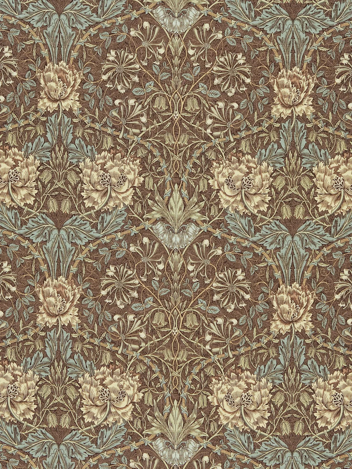 Morris & Co. Honeysuckle & Tulip furnishing fabric 137cm - British product