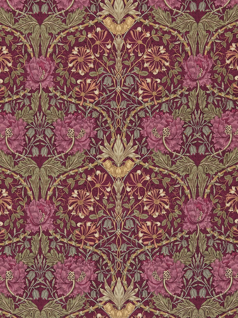 Morris & Co. Honeysuckle & Tulip Furnishing Fabric 137cm
