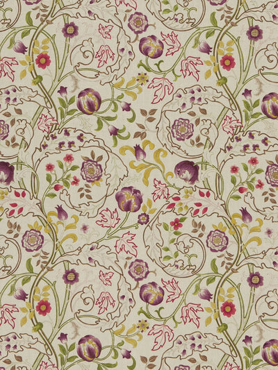 John Lewis Morris & Co. Mary Isobel Floral Furnishing Fabric- Buy online at McGrocer