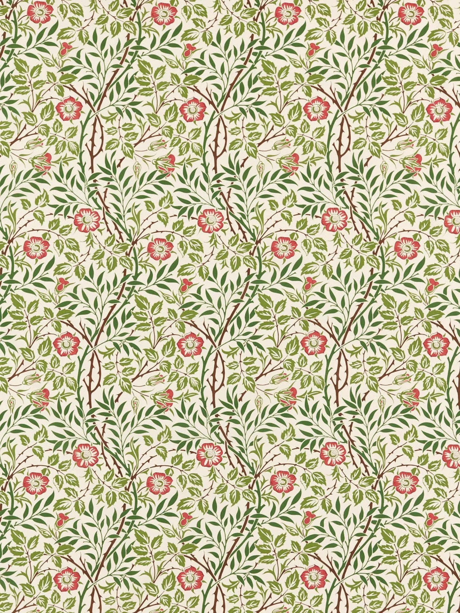 Morris & Co Sweet Briar furnishing fabric 140cm, imported from the UK