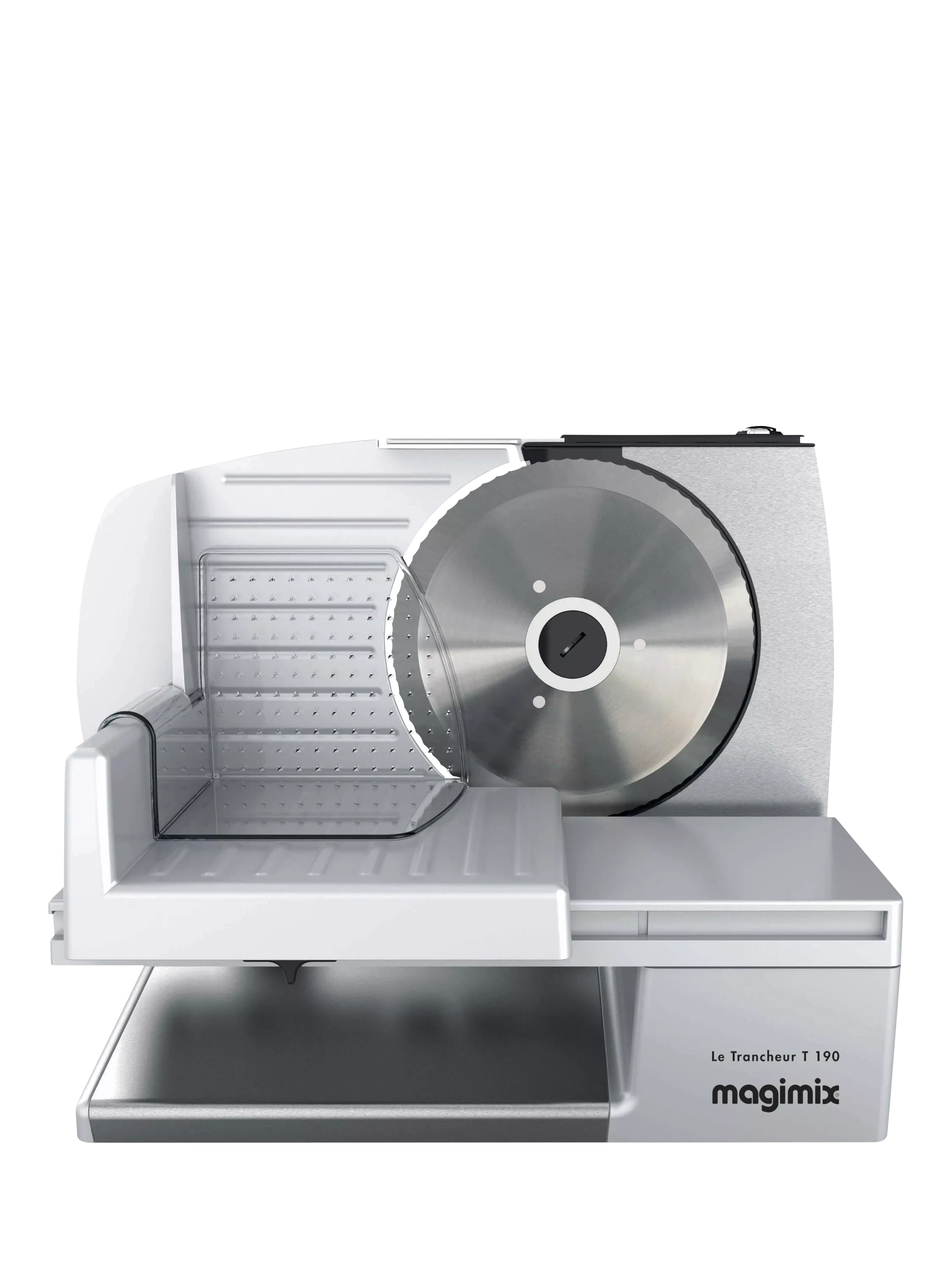 Magimix food slicer satin finish, imported from the UK