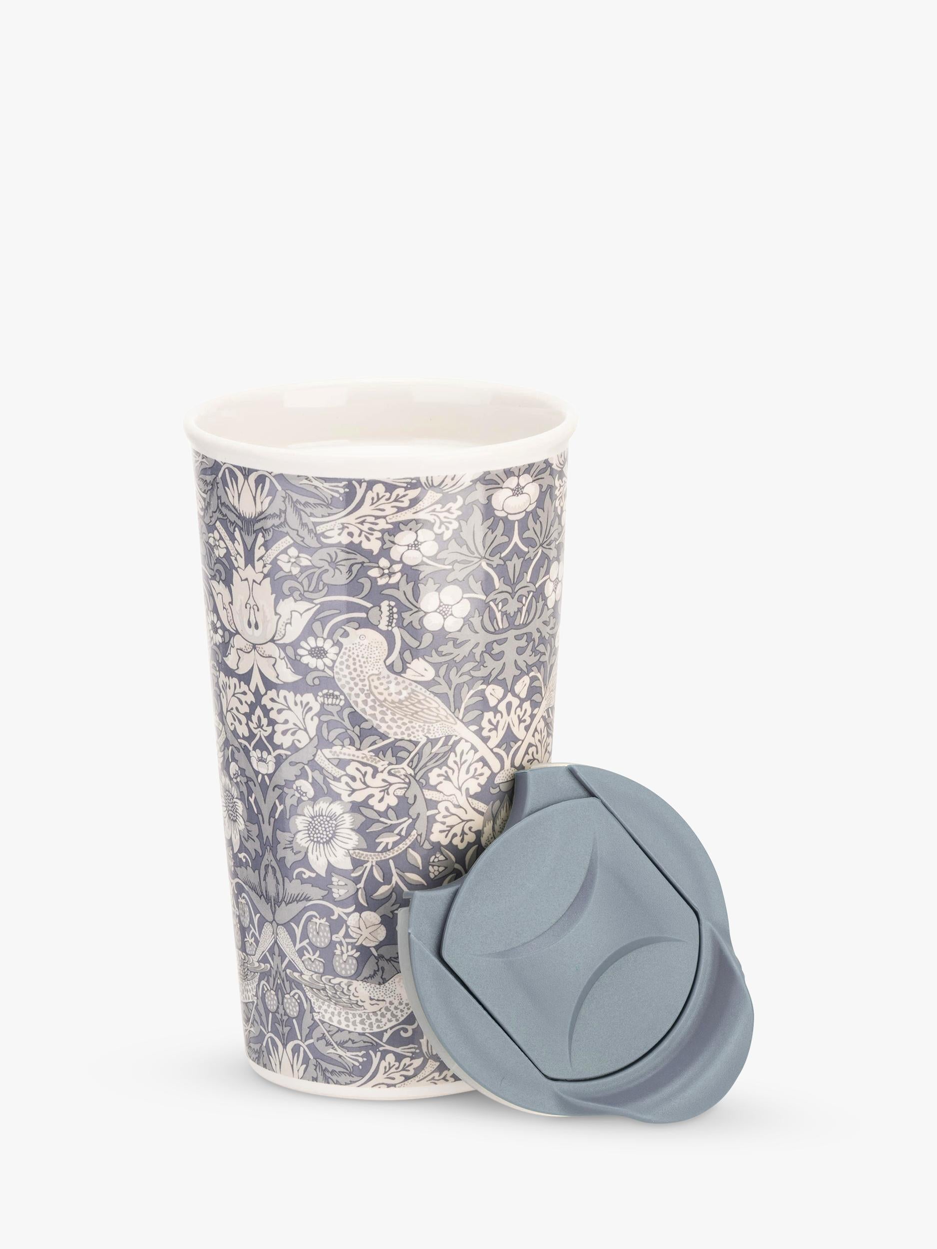 William Morris Strawberry Thief ceramic desk mug 300ml (British brand)