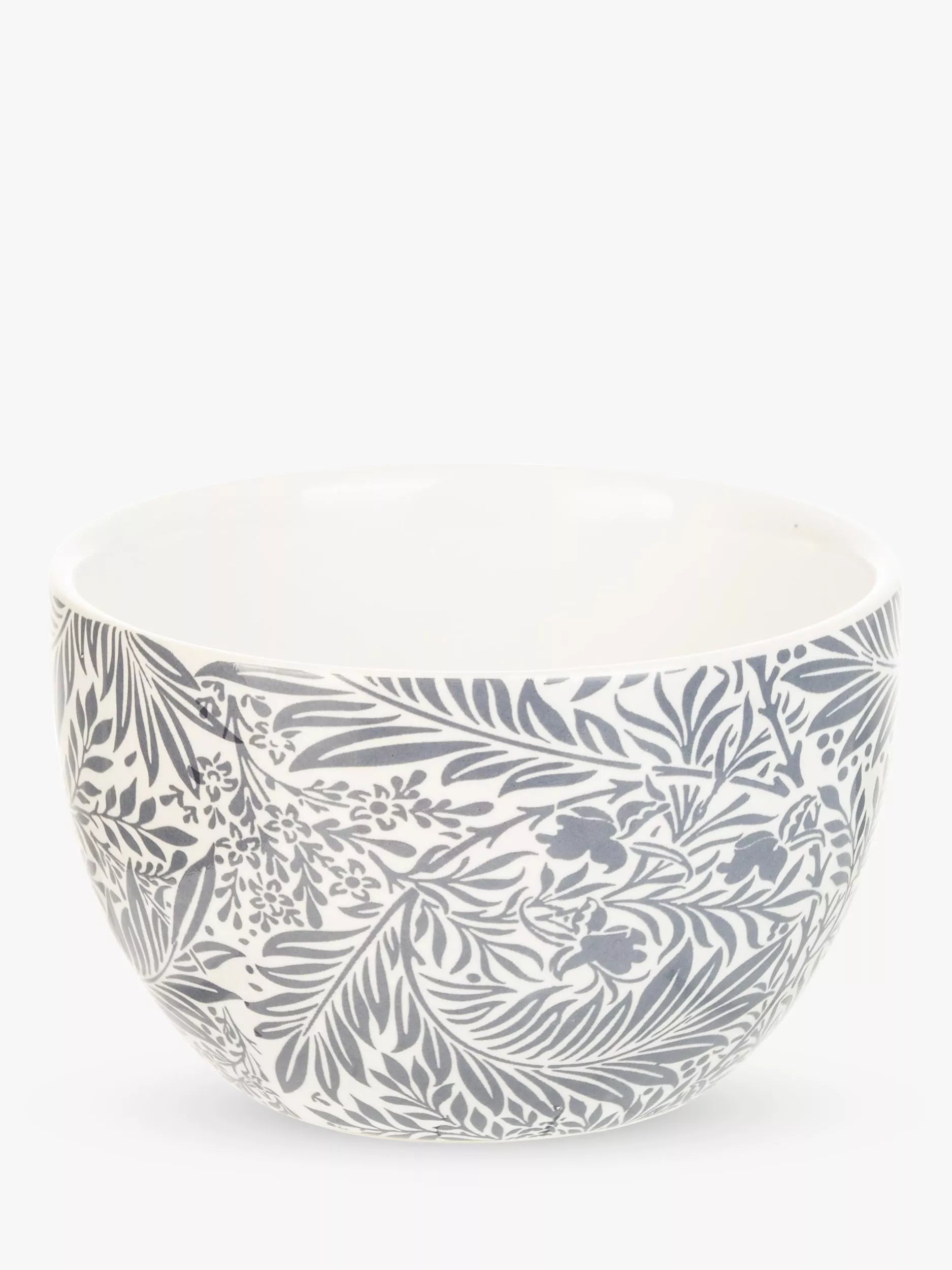 William Morris ceramic bowls set with mixed prints and beech tray (British brand)