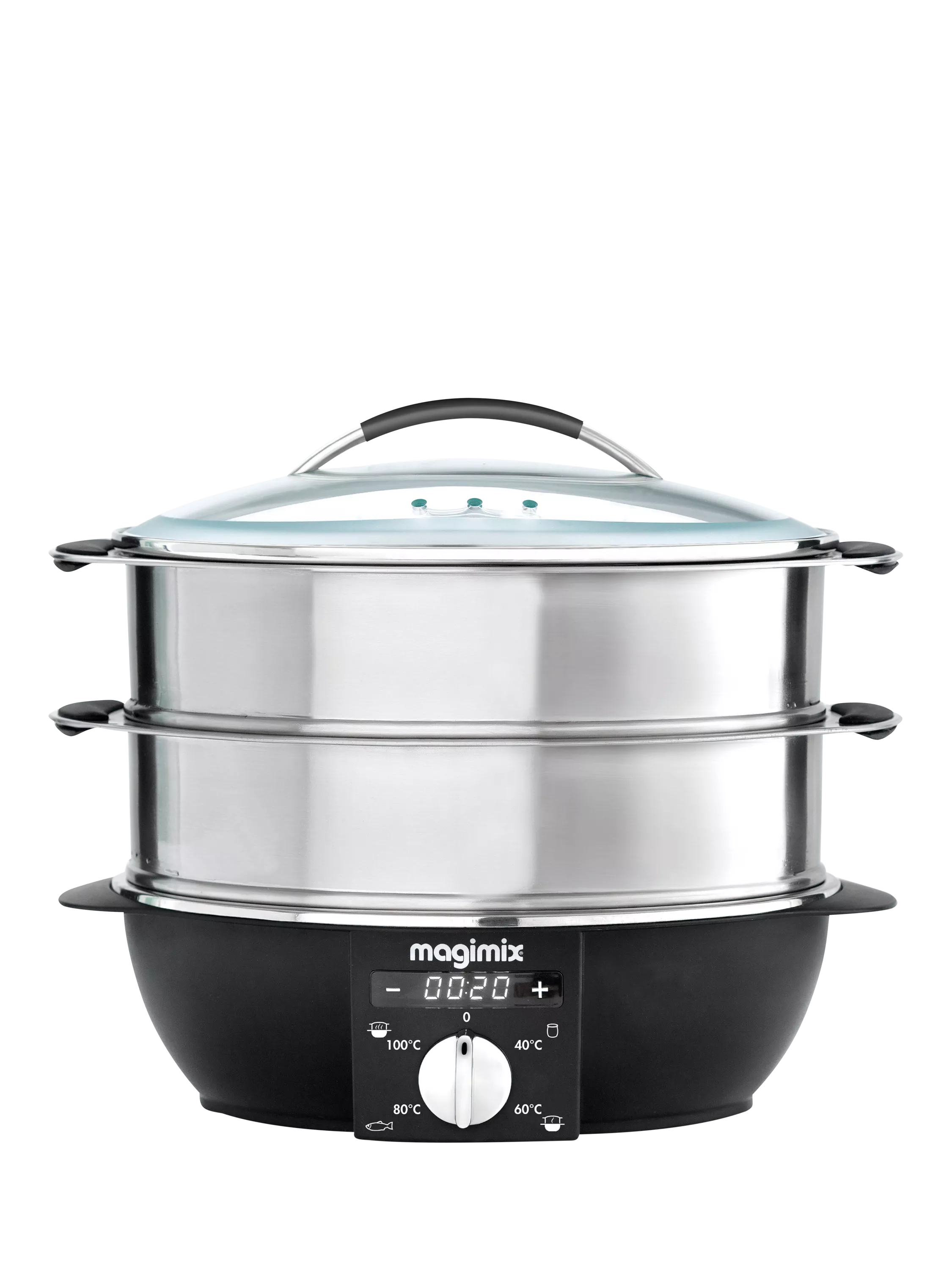 Magimix multifunctional steamer 12.2L black satin, UK version