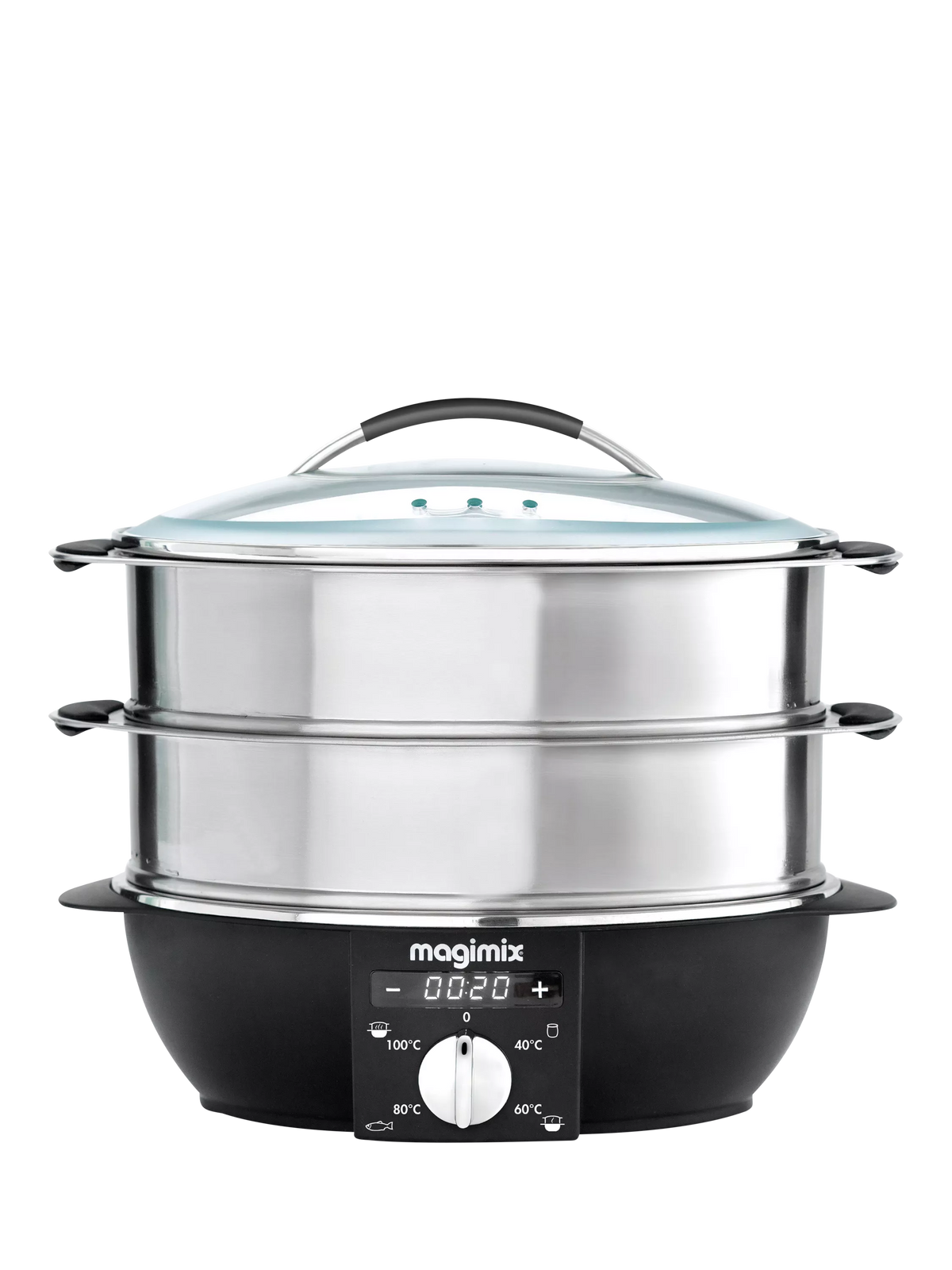 Magimix multifunctional steamer 12.2L black satin, UK version