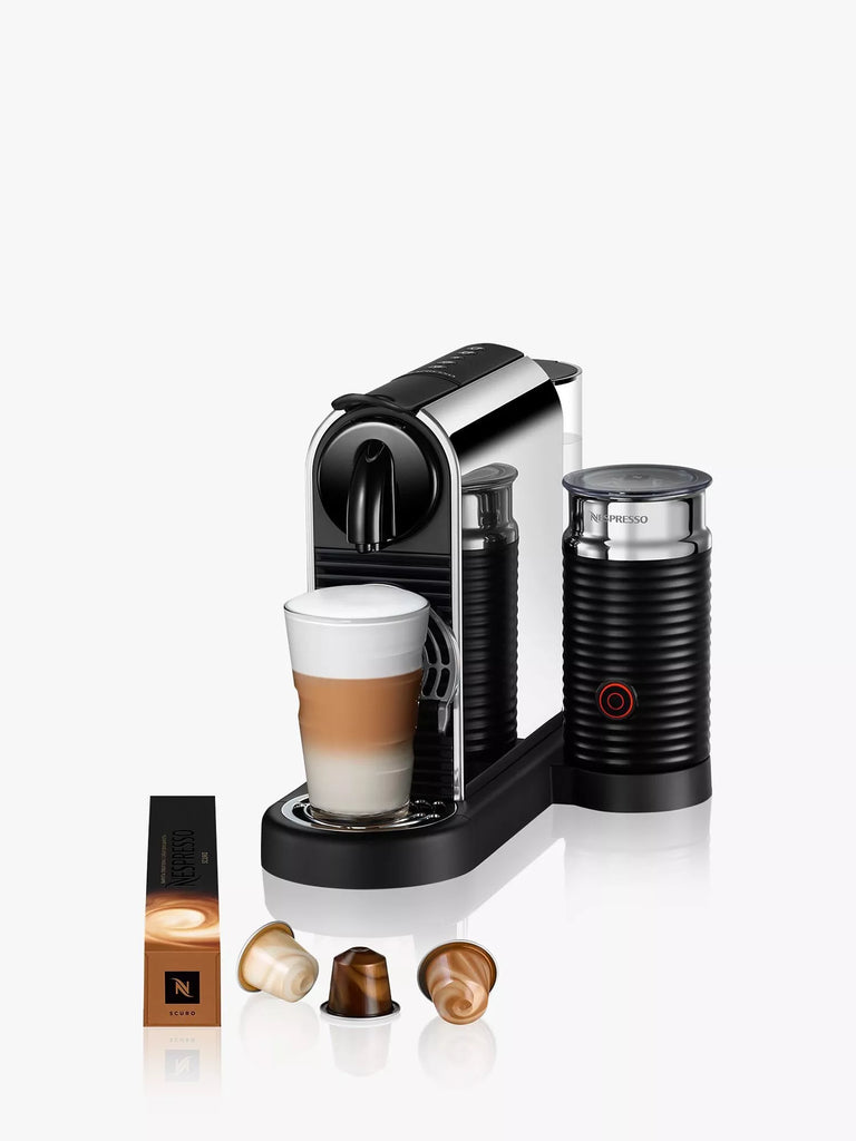 Nespresso Citiz Platinum & Milk Aeroccino Coffee Machine, Grey