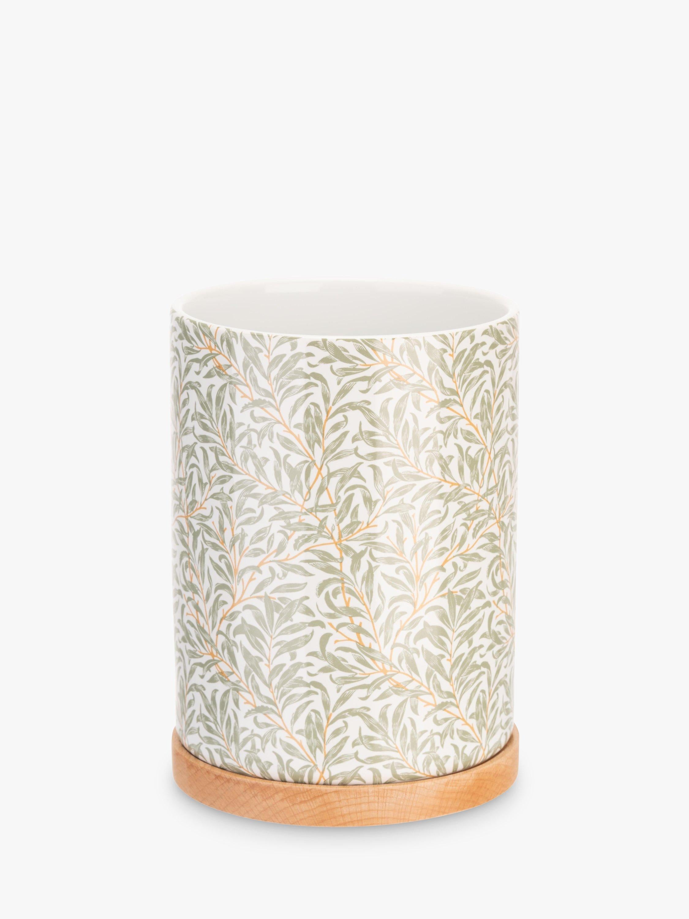 William Morris Willow Bough stoneware utensil jar (British brand)