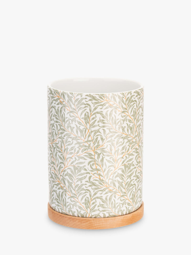William Morris Willow Bough stoneware utensil jar (British brand)