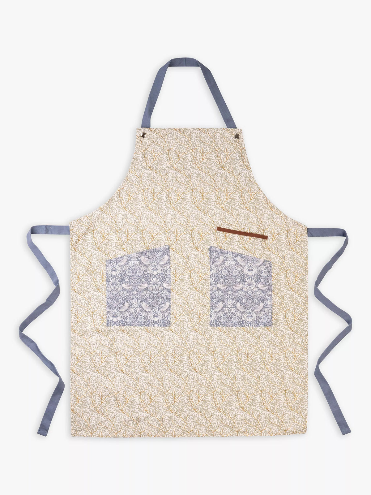 William Morris green kitchen apron (British brand)