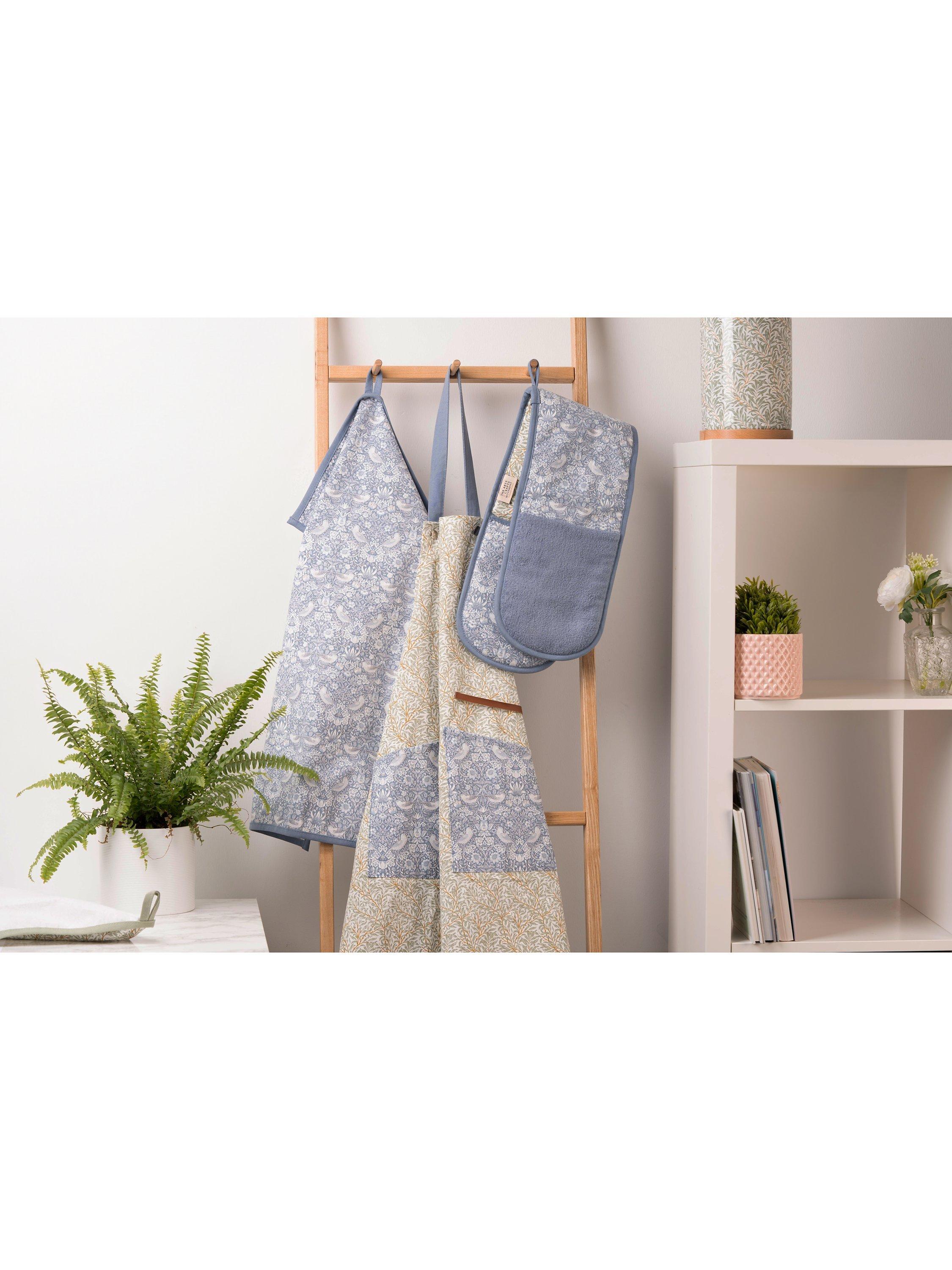 William Morris cotton tea towels with decorative prints, set of 2 (British brand)