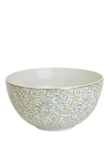 William Morris stoneware serving bowl with Willow Boughs pattern, 26.5cm, green (British brand)
