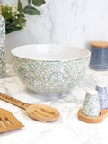 William Morris stoneware serving bowl with Willow Boughs pattern, 26.5cm, green (British brand)
