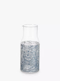 Glass carafe and tumbler set with William Morris pattern (British brand)