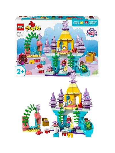 John Lewis LEGO DUPLO Disney Ariel's Magical Underwater Palace Playset- Buy online at McGrocer