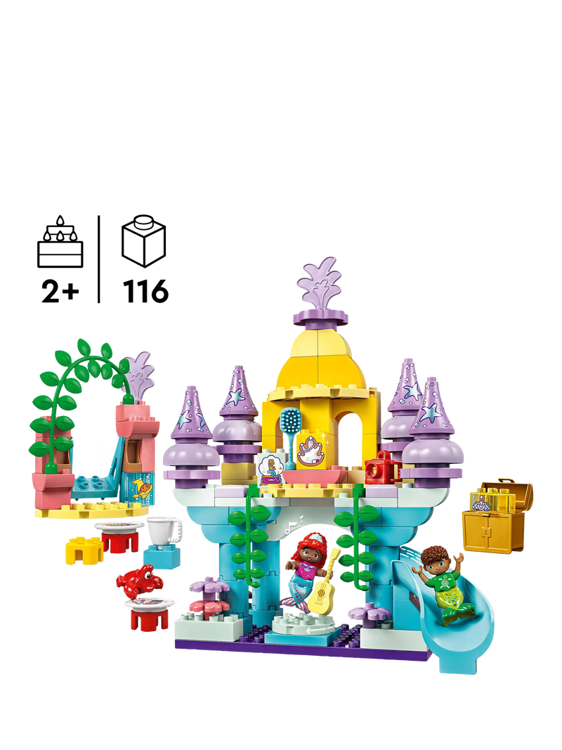 LEGO DUPLO Disney Ariel's Magical Underwater Palace playset, UK version