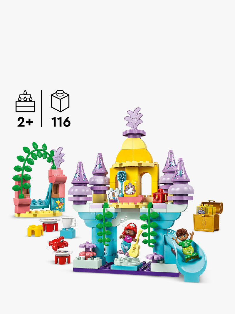 LEGO DUPLO Disney Ariel's Magical Underwater Palace playset, UK version