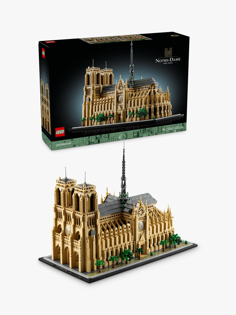 LEGO Notre-Dame de Paris architectural building set for adults, UK version