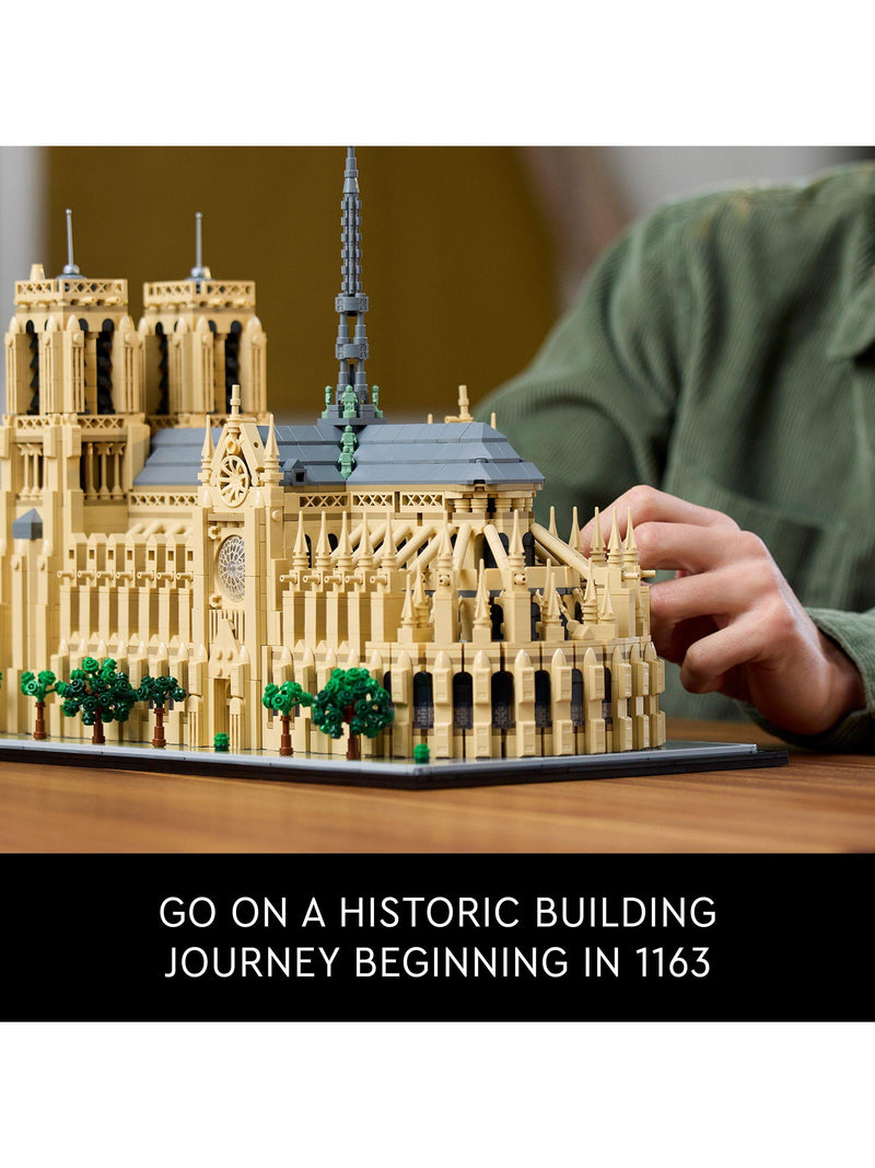 LEGO Notre-Dame de Paris architectural building set for adults, UK version