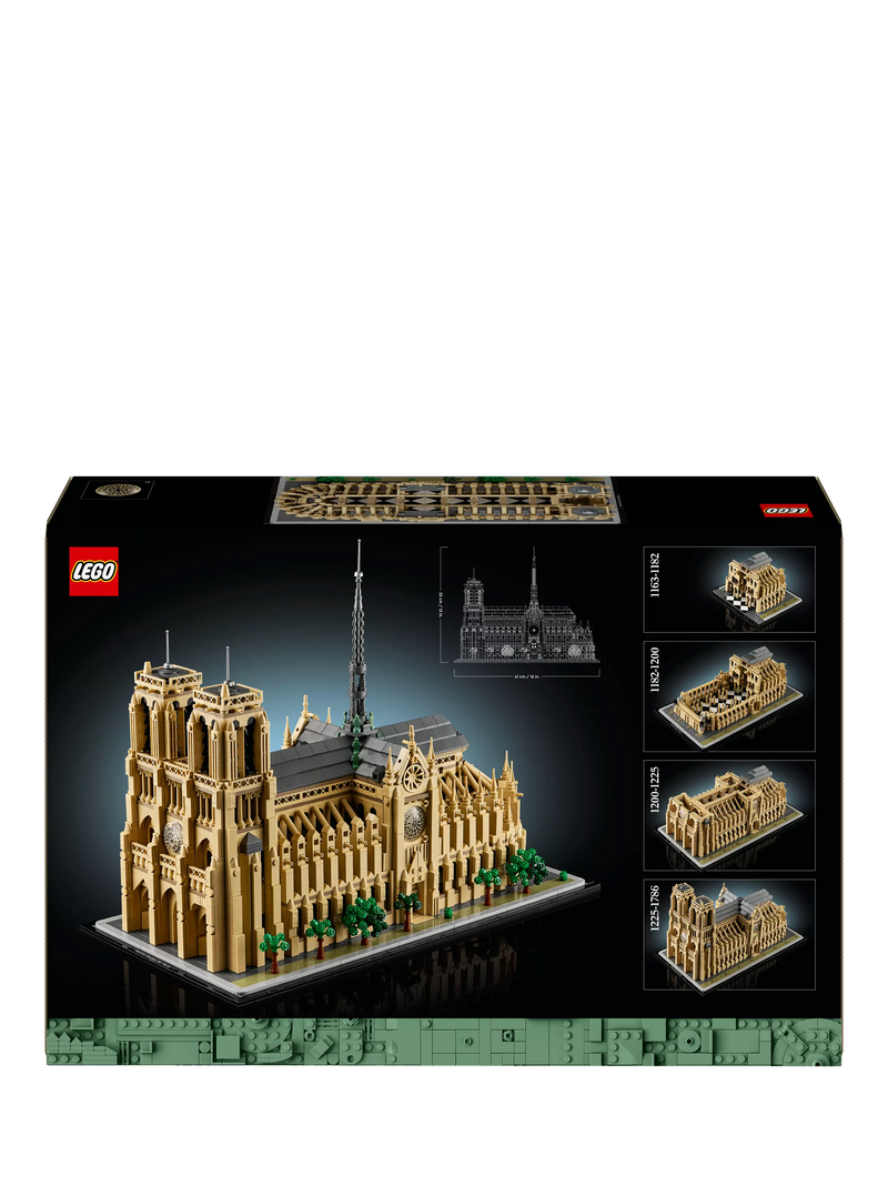 LEGO Notre-Dame de Paris architectural building set for adults, UK version